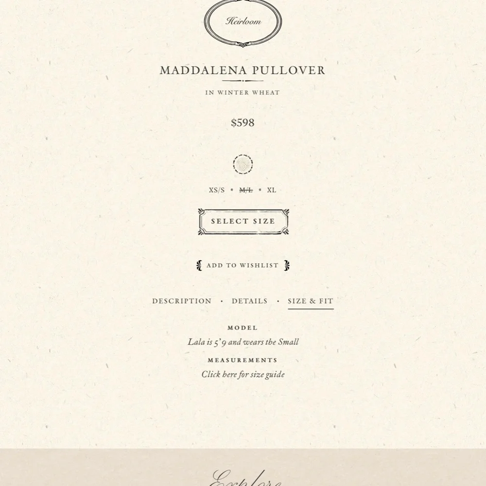 SOLD ❤️ NWOT Doen Heirloom Maddalena pullover sweater - XS-S - Picture 10 of 13